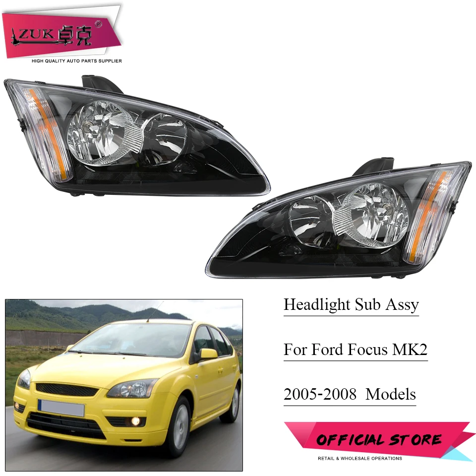 Налобный фонарь для хэтчбека ZUK левый правый передсветильник Focus MK2 2005 2006 2007