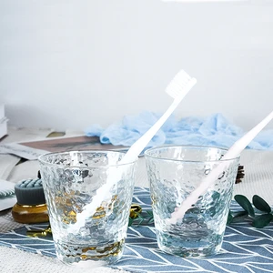 Gold Inlay Edge Glass Cup Coffee Milk Tea Cup Whiskey Stemless Wine Glass Cup Water Glasses For Drinking Creative Gift Drinkware