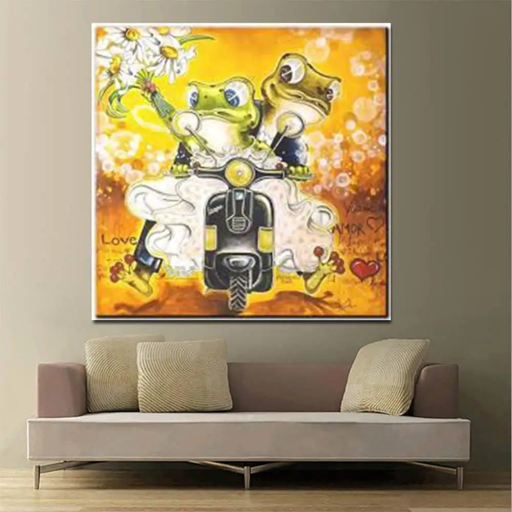 5d DIY алмазная живопись дюймовый мультяжный с Туалет лягушка &quotизображение
