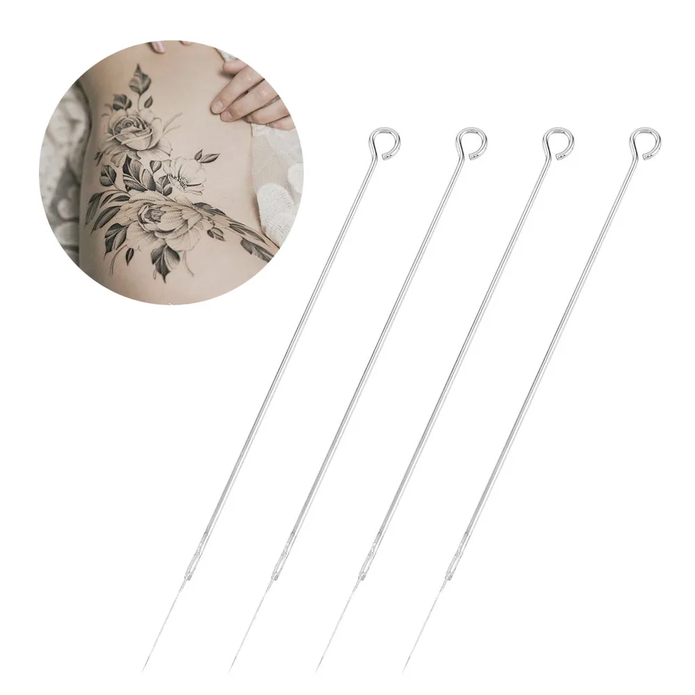 

5/10pcs Professional Steel Disposable Tattoo Needles Sterilized Assorted 3/5/7/9RL Agujas Microblading Permanent Makeup Tool