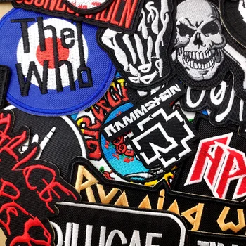 Band Embroidered Applique Patches Fabric Garment Apparel Accessories Badges Rock Punk Music 5