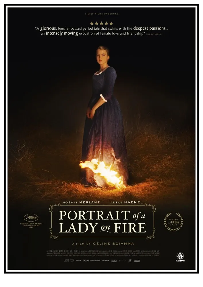 Portrait de la jeune fille en feu poster Movie decorative painting home art wall sticker | Дом и сад