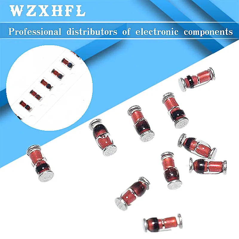 100 шт. SMD коммутационный диод LL4148 1N4148 стеклянный цилиндр 1206 в упаковке - купить по