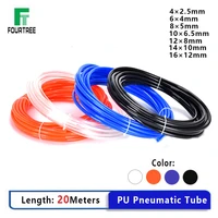 20meters pneumatic pipe component parts 4%c3%972 5 6%c3%974 8%c3%975 10%c3%976 5 12%c3%978mm connector fitting valve pu line hose tube for compressor