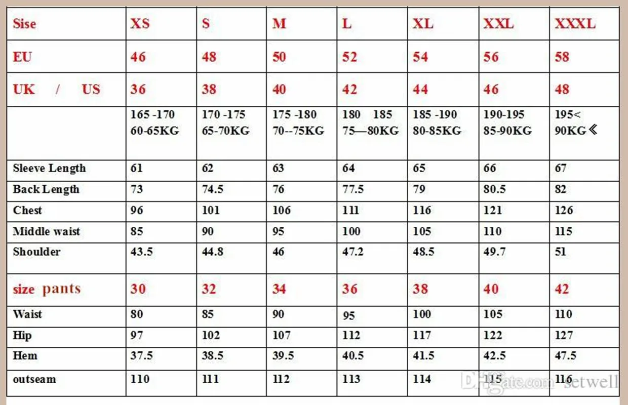 

Men's Blazer Hombre Semi-Black Red White Double-Breasted Blazer Masculino Slim Wedding Prom Fashion Stitching(Jacket+Pants)