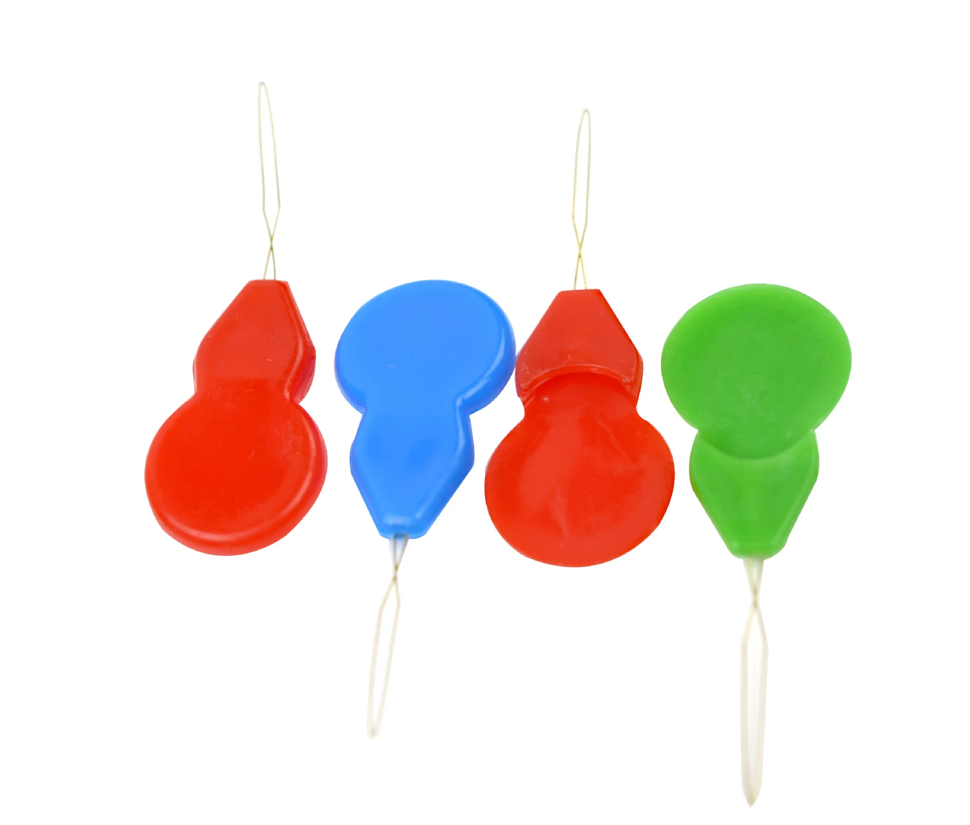 Plastic Threader Cross Stitch Needles Gourd-Shape Multicolor Insertion Tools Hand Sewing Machine DIY Craft Accessories 10PCS G | Дом и сад