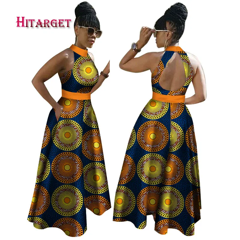 Новинка 2020 африканские платья с вощеным принтом для женщин вечерние из хлопка