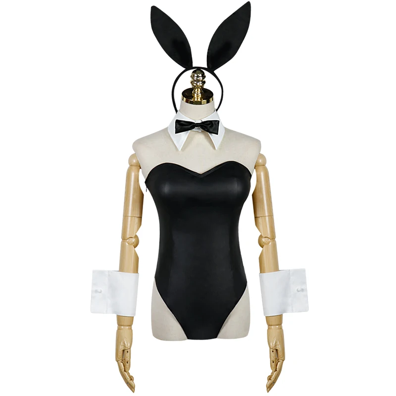 

Anime Sakurajima Mai Cosplay Costume Halloween Women Black Sexy Jumpsuit Rascal Does Not Dream of Bunny Girl Senpai Cos