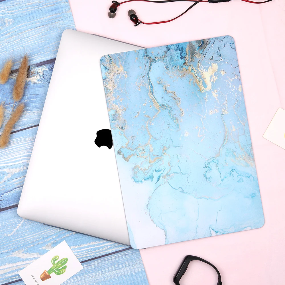 Redlai чехол для ноутбука MacBook Air Pro retina 11 12 13 15 дюймов Air Pro 13 A1932 A2159 мраморный жесткий корпус+ чехол для клавиатуры
