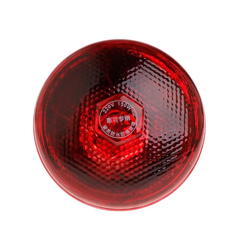 Thermal Lamp Red Infrared Short Wave Farm Pig Piggy Heat Light Bulb Thicken High Quality Brooder 220V 100/150/200/250W E65B