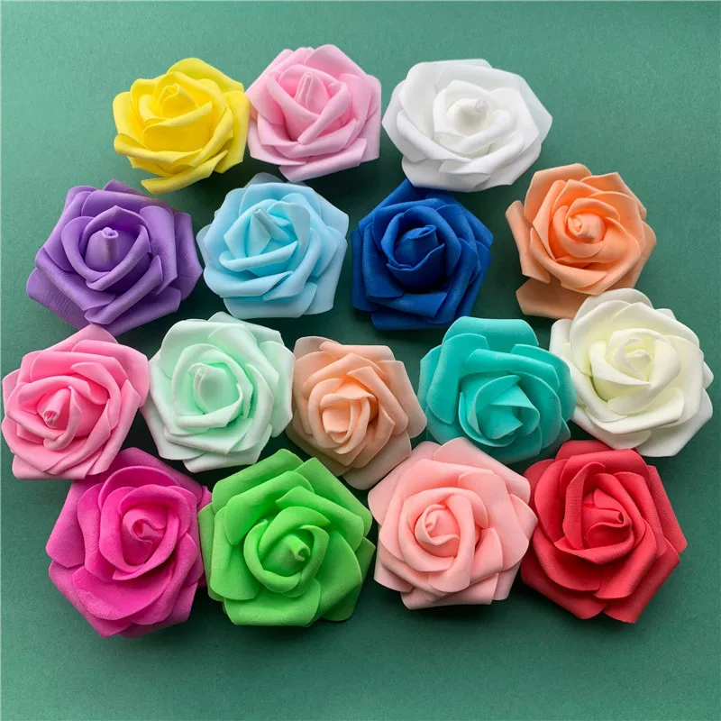 5 см 30 шт./лот большие поролоновые головки роз Искусственные розы цветы