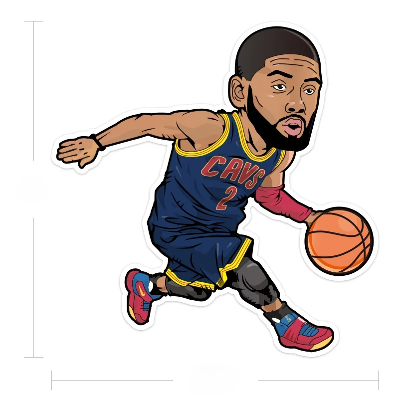 

Sport Decal Luggage Stickers Toys Basketball Stars Stickers Windshield Motorcycle Decal High Quality KK Vinyl Cover Scratches