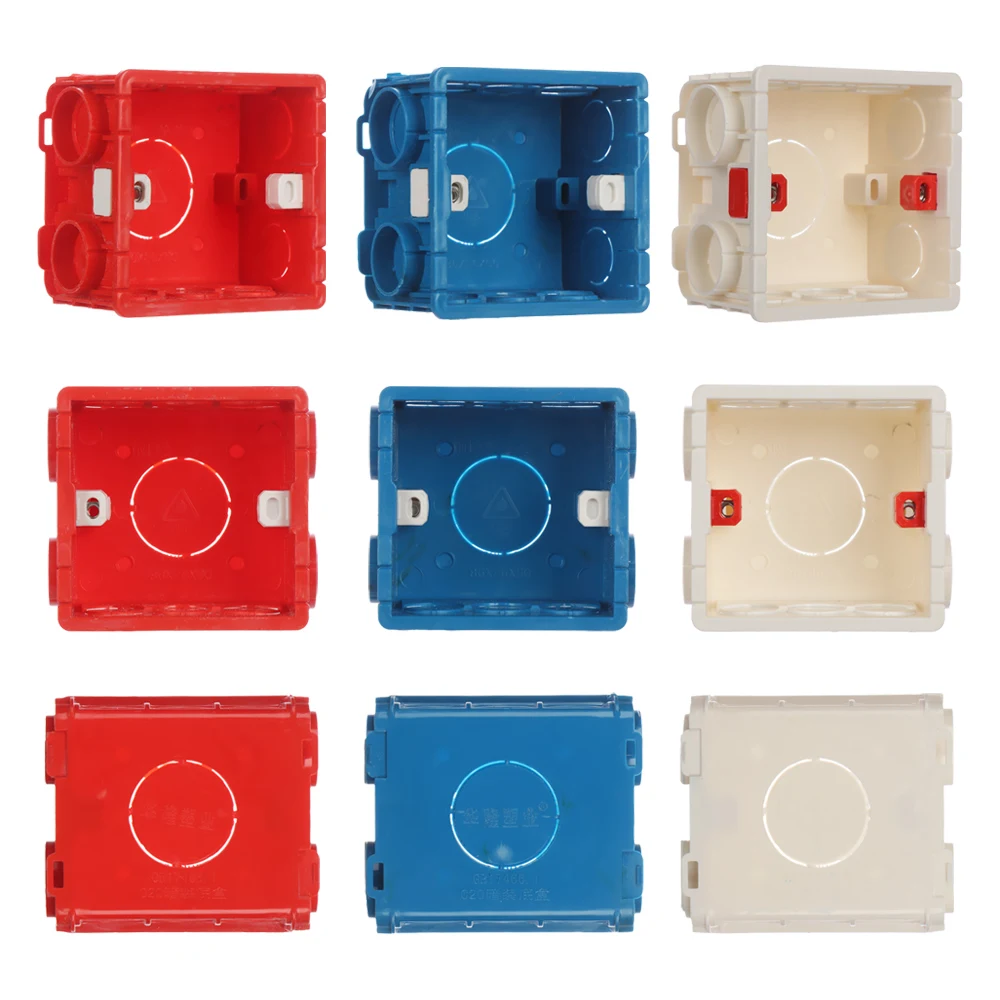 86 Тип переключателя и розетки белый/красный проводка задняя коробка