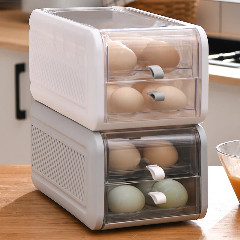

24 Grids Large Capacity Egg Storage Box for Refrigerator Egg Holder Tray for Fridge Kitchen Accessories