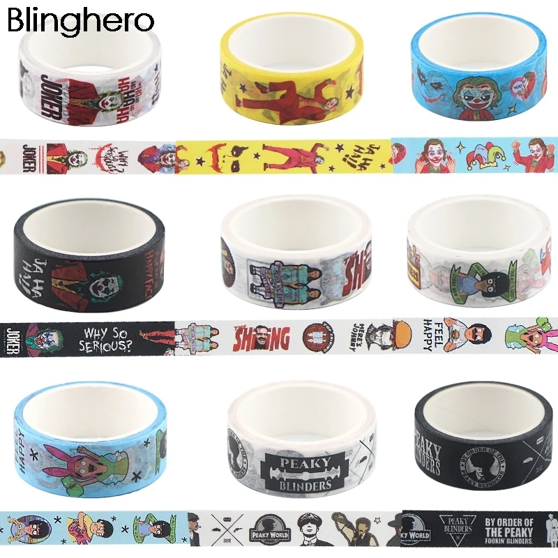 

20pcs/lot BH1113 Blinghero 15mmX5m Horror Movie Clown Washi Tape Scrapbooking Decorative Adhesive Tapes Paper Stationery Sticker