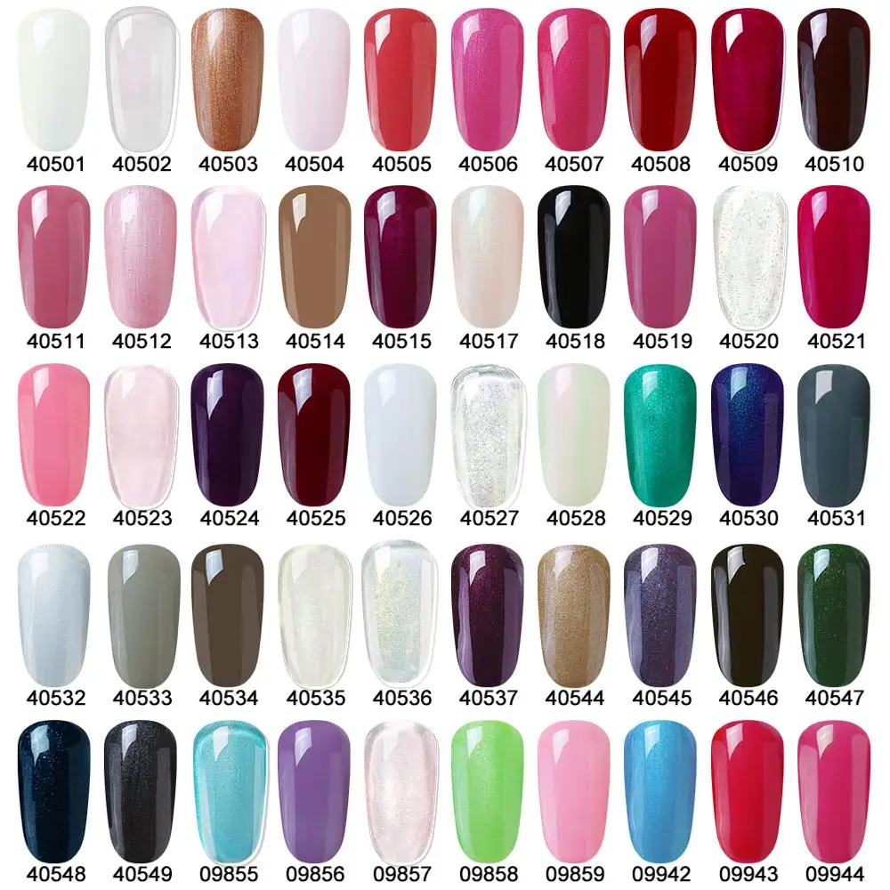 

Elite99 Gel Nail Polish Pure Color Semi Permanent Base top Need UV LED lamp For Manicure Varnish Paint Hybrid Nail Gel 79 Colors