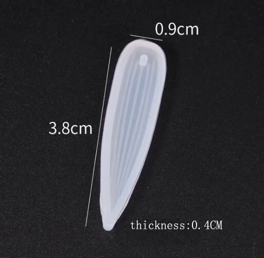 Формочка для сережек в форме трапеции листа силиконовой Подвески изготовления