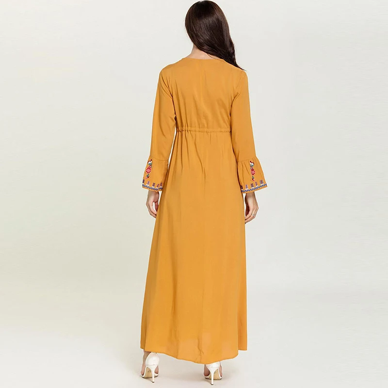 Плюс размер красный абайя Кафтан Дубай Турция исламский Арабский мусульманский