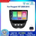 Android 10 IPS DSP Автомобильный GPS-навигатор мультимедиа для peugeot 107 для Toyota Aygo для Citroen C1 радио 2009-2015 с WIFI BT 4G