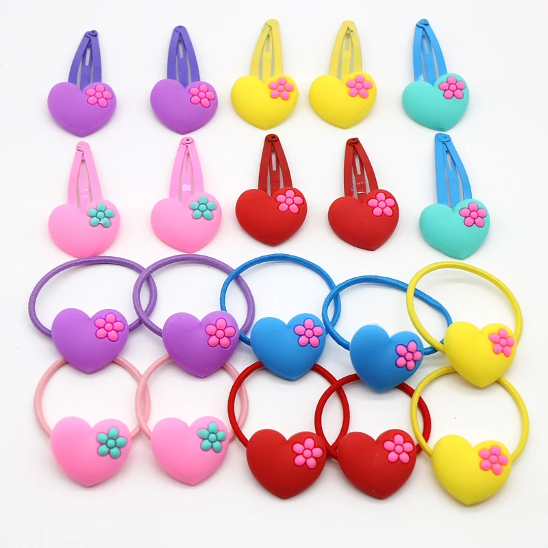Горячая Распродажа hello kitty заколки для волос эластичные резинки для волос набор для девочек акриловые Мультяшные медведи кролик кошачьи заколки, аксессуары
