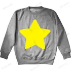 Толстовка мужская хлопковая, свитшот с космическим драгоценным камнем, худи желтого цвета, детский подарок, теплая толстовка, тонкий стиль