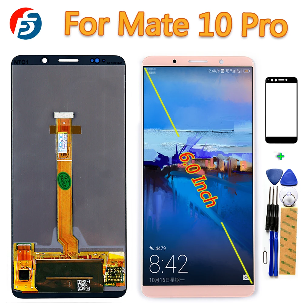 100% протестированный 6 0 дюймовый сенсорный экран для Huawei Mate 10 Pro ЖК дисплей