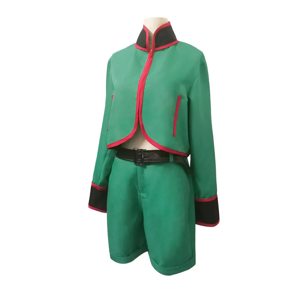 Reneecho Teenagers Gon Freecss Cosplay Adult Men Hunter X Costume Jacket Pants Belt Full Set |