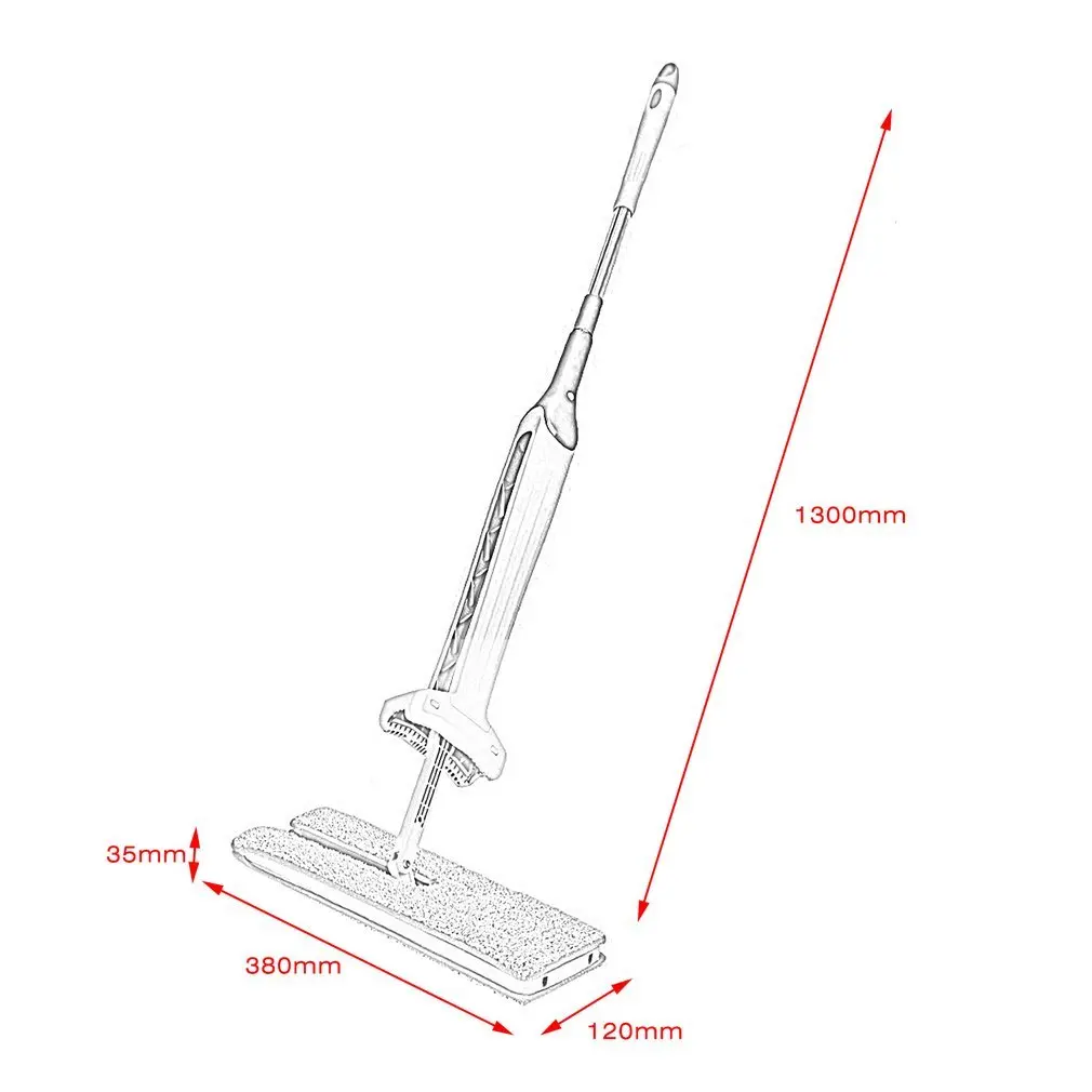 

Self-Wringing Double Sided Flat Mop Telescopic Comfortable Handle Mop Floor Cleaning Tool For Living Room Kitchen