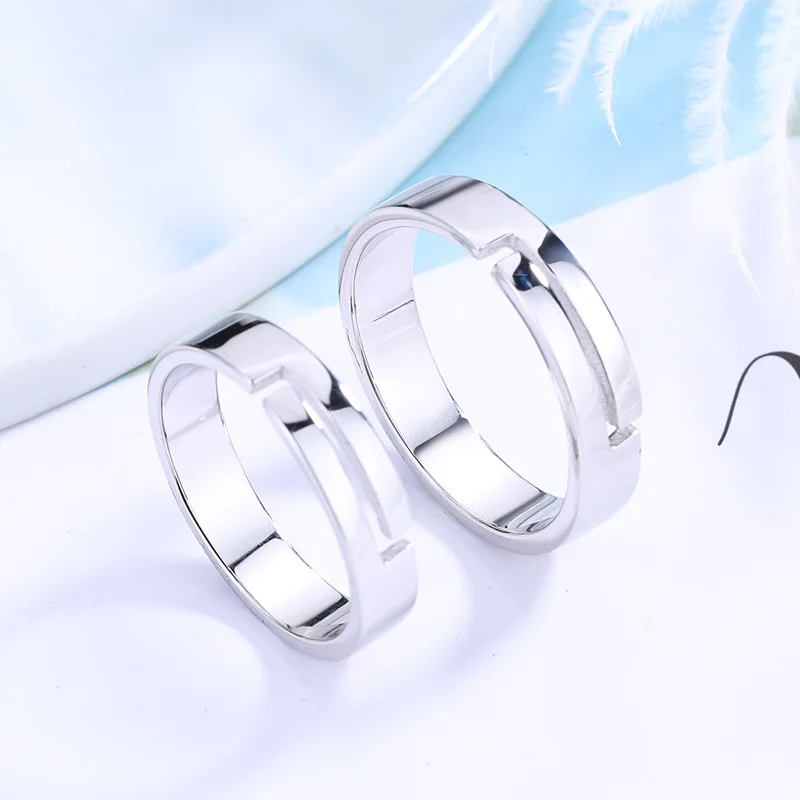 Обручальное кольцо S925 стерлингового серебра тренд с цирконием ювелирное изделие