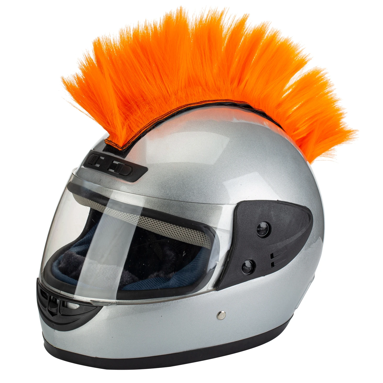 

Парик для шлема Mohawk, искусственная кожа, женский парик, парик для велосипеда, мотоцикла, велосипеда, скутера, поло, сноуборда, косплея, костюм