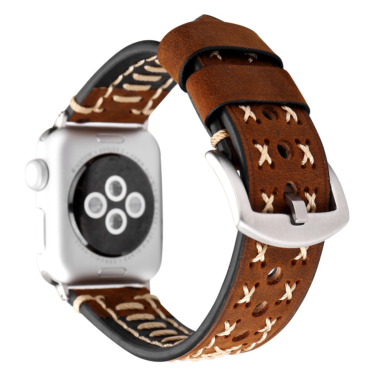 Кожаный ремешок для apple watch band SE 6 5 4 40 мм 44 ремешки iWatch series 3 2 38 42 | Наручные часы