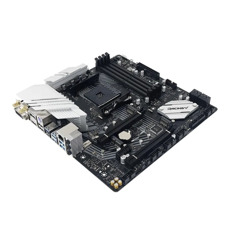 Bestellen Micro-ATX WiFi 6 PCIe M.2 4,0 AMD B550 Buchse AM4 Motherboard Für BIOSTAR B550M-SILVER Unterstützung Ryzen 5900X 5800X 3700X 3600X CPU