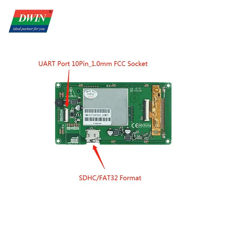 DWIN UART LCD модуль 5 дюймов HMI 1280*720 разрешение 16 7 M цветной емкостный сенсорный