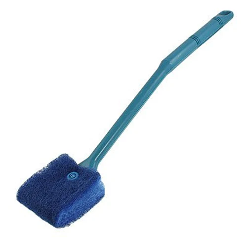 

Blue Double Sided Sponge Cleaning Brush Scrubber Cleaner for Aquarium