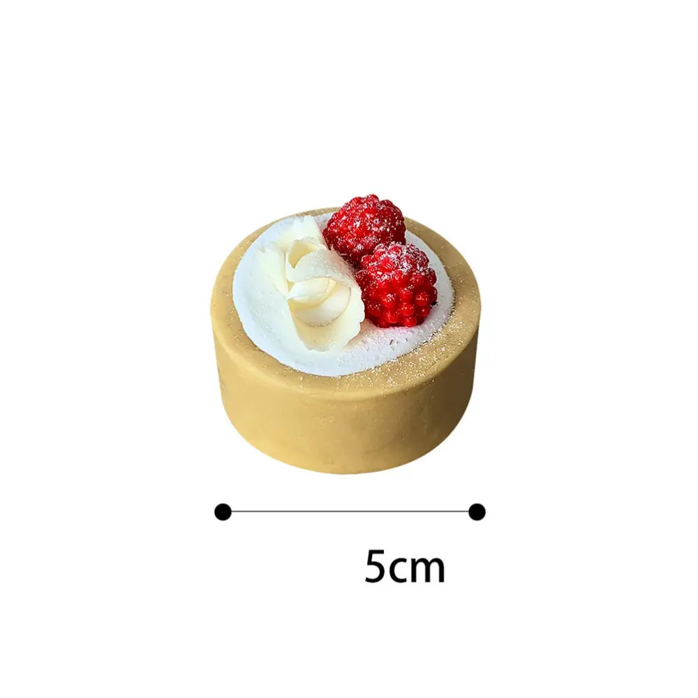 

1Pc Simulation Fruit Tart Fake Dessert Decoration Photography Prop Cabinet Ornament for Home Shop (A)