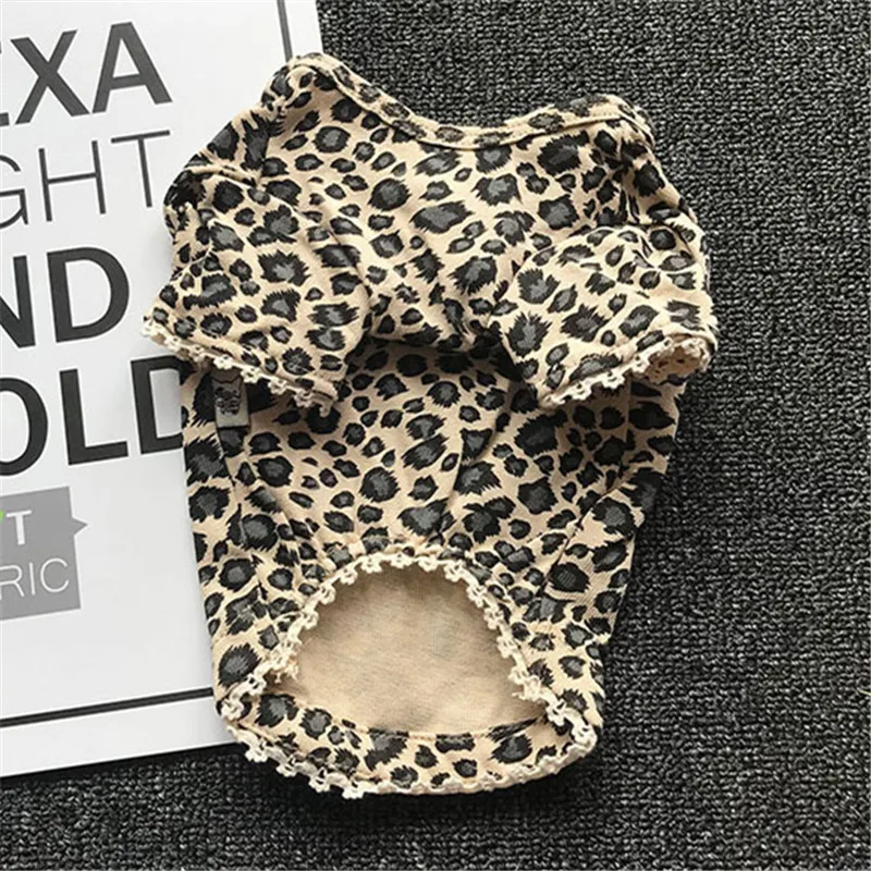 

Одежда для собак с леопардом, рубашка для собак на весну и осень, одежда для кошек, чихуахуа, йоркширского померанского пуделя, Бишон, шнауце...