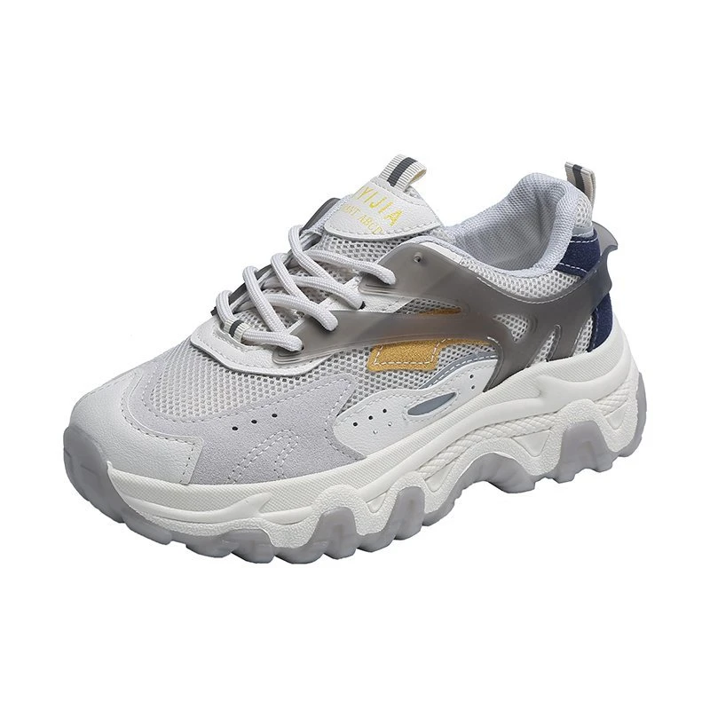 

2020 Autumn Women Chunky Sneakers Fashion Vulcanized Shoes Mesh Sports Casual Shoes Woman Platform Sneaker Lacing High Quality