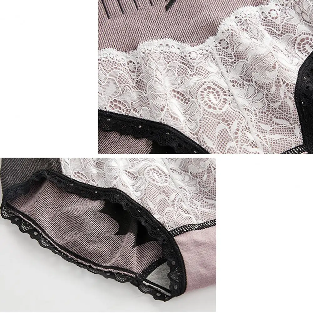 

Panties Elastic Breathable Spandex Women High Waist Underpants for Leisure