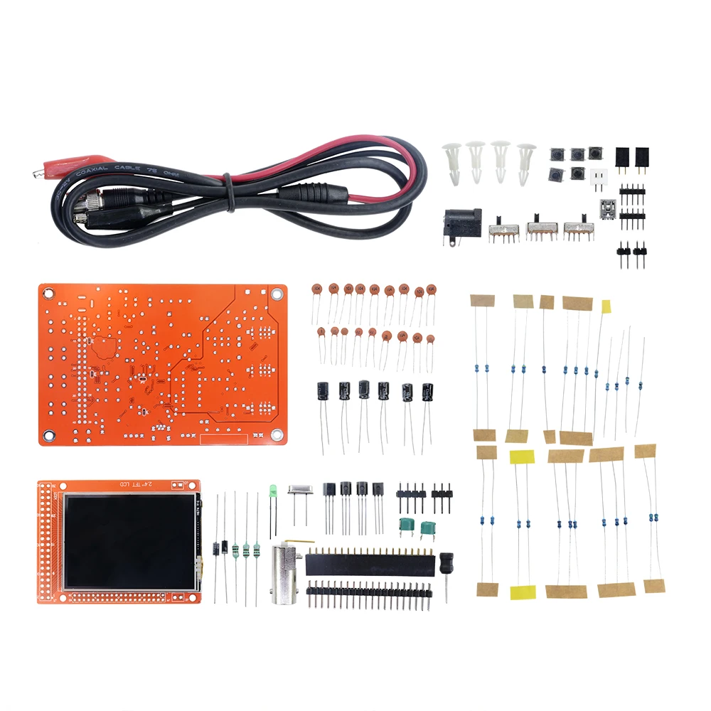 DIY Kits Полностью собранные 2," TFT lcd Цифровые комплекты осциллографов 12 бит с открытым исходным кодом ARM осциллограф с зондом крокодил тестовый зажим - Цвет: DIY Kits