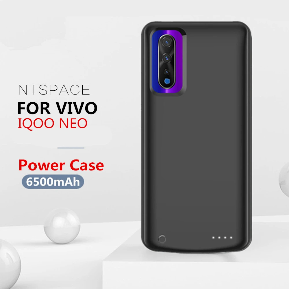 Портативный Мощность банк ЧЕХОЛ ДЛЯ VIVO IQOO NEO Батарея чехол 6500 мАч ударопрочный со