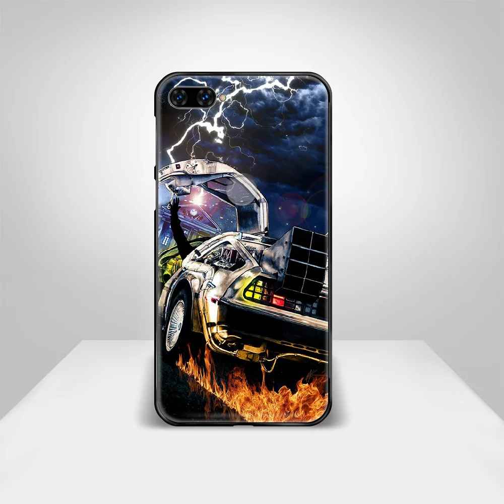

Back To The Future Phone Case Cover Hull For HUAWEI honor 8 8c 8a 8x 9 9a 9x V10 MATE 10 20 I lite pro black cover painting