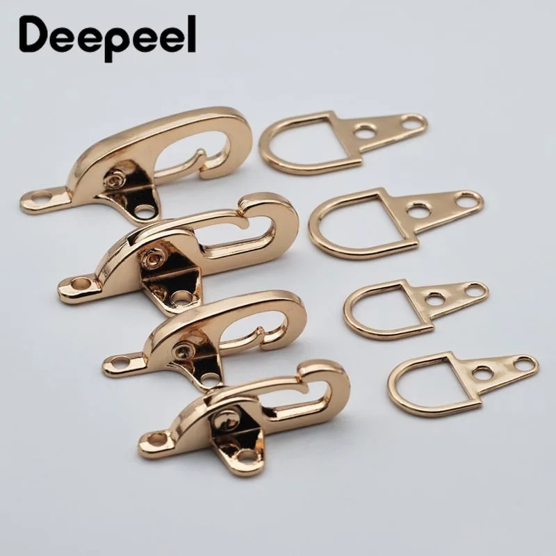 

2 шт. Deepeel 4/5 см с металлическими заклепками; Туфли-лодочки с пряжкой с застёжкой "Лобстер" зажим оснастки поясная сумка Декор кнопка-застежка ...