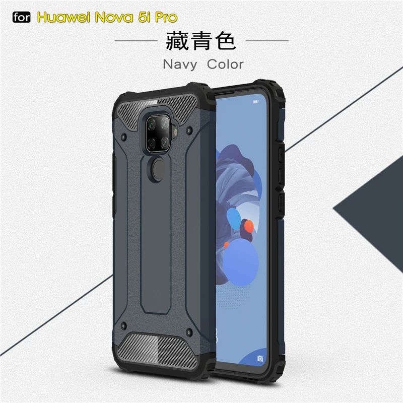 Чехол для Huawei Nova 5i Pro противоударный армированный резиновый сверхпрочный чехол