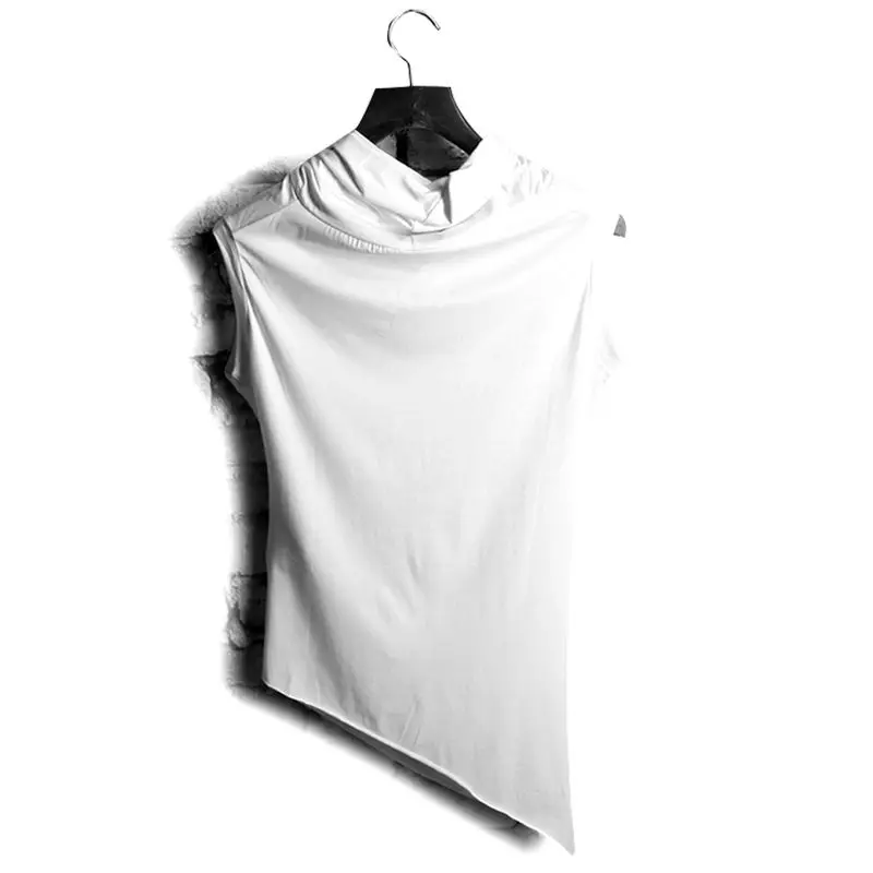 Модные мужские однотонные футболки Idopy в уличном стиле Необычные панковские