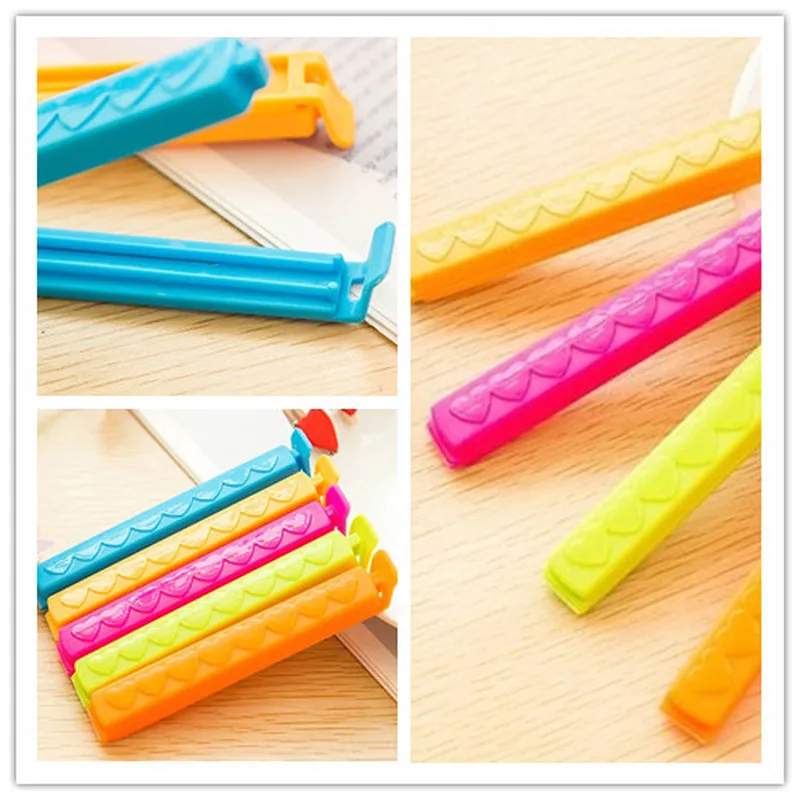 5 шт./лот новый герметичный пакет для хранения закусок в домашних условиях зажим