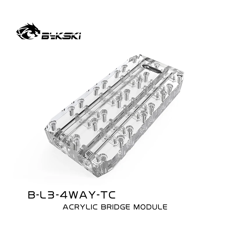 bykski graphics card gpu waterway connection adjustment bridges water block quad gpu bridge for graphics b l3 2way tc free global shipping