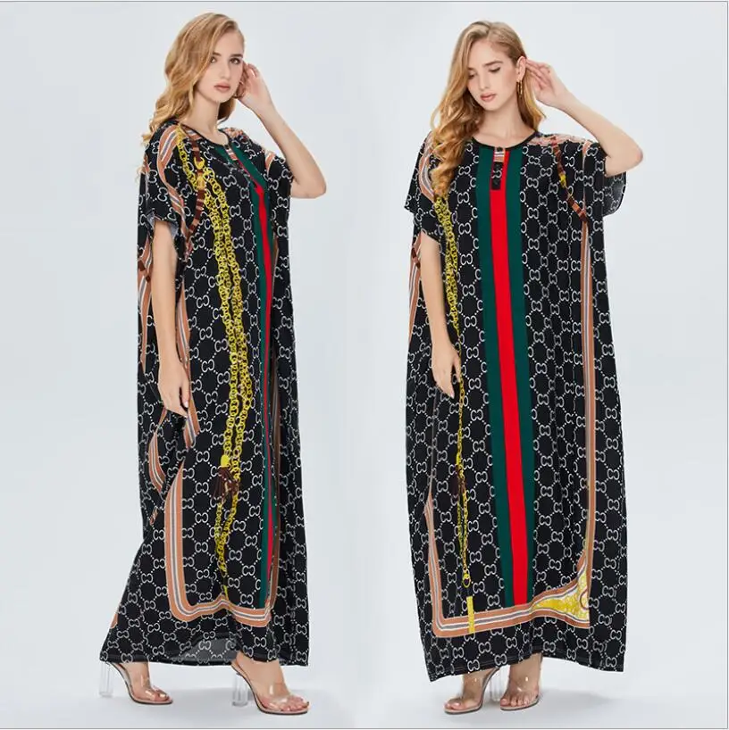 

Muslim Women's Wear Middle East Dress Lslamic Ladies Large Swing Robe Plus Size