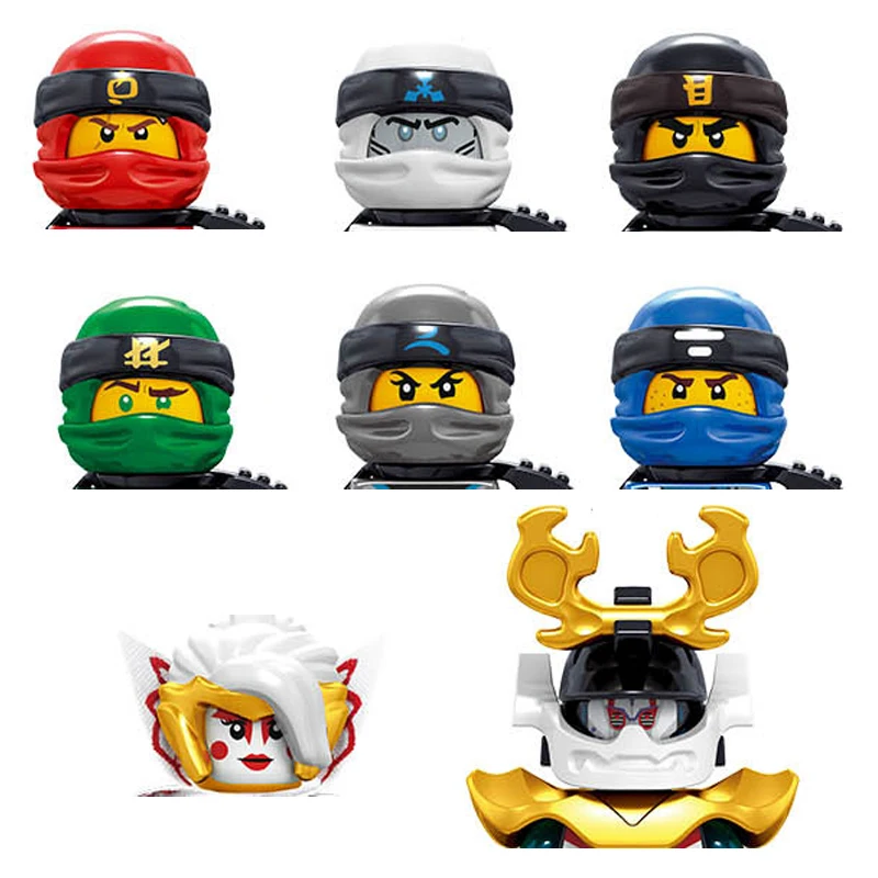 24Pcs Ninjas Minifigures Building Blocks Character Wu Zane Jay Cole Doll Action Mini Figures Children Educational Toys Kids Gift | Игрушки и