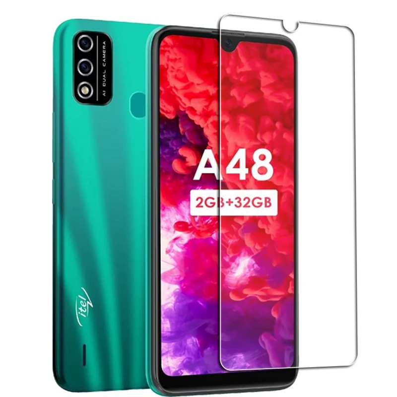 Закаленное стекло для Itel A47 Vision 1 Pro 2 P13 Plus A25 A48 P36 A16 A17 A52 Lite A44 Power Vision1 1Pro защитная