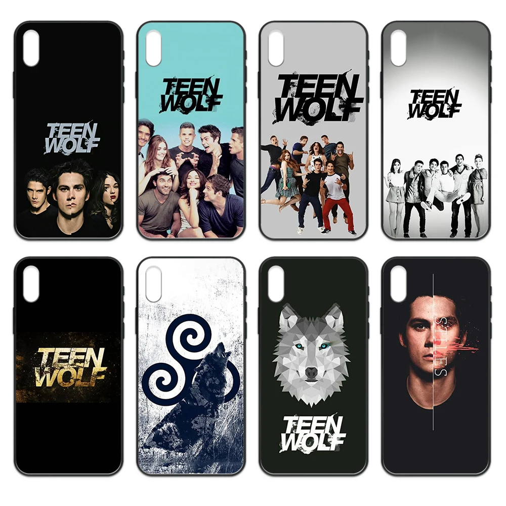 Teen wolf TV силиконовый бампер черный чехол для телефона Корпус iphone 4 4s 5 5S SE 5C 6 6S 7 8 plus X